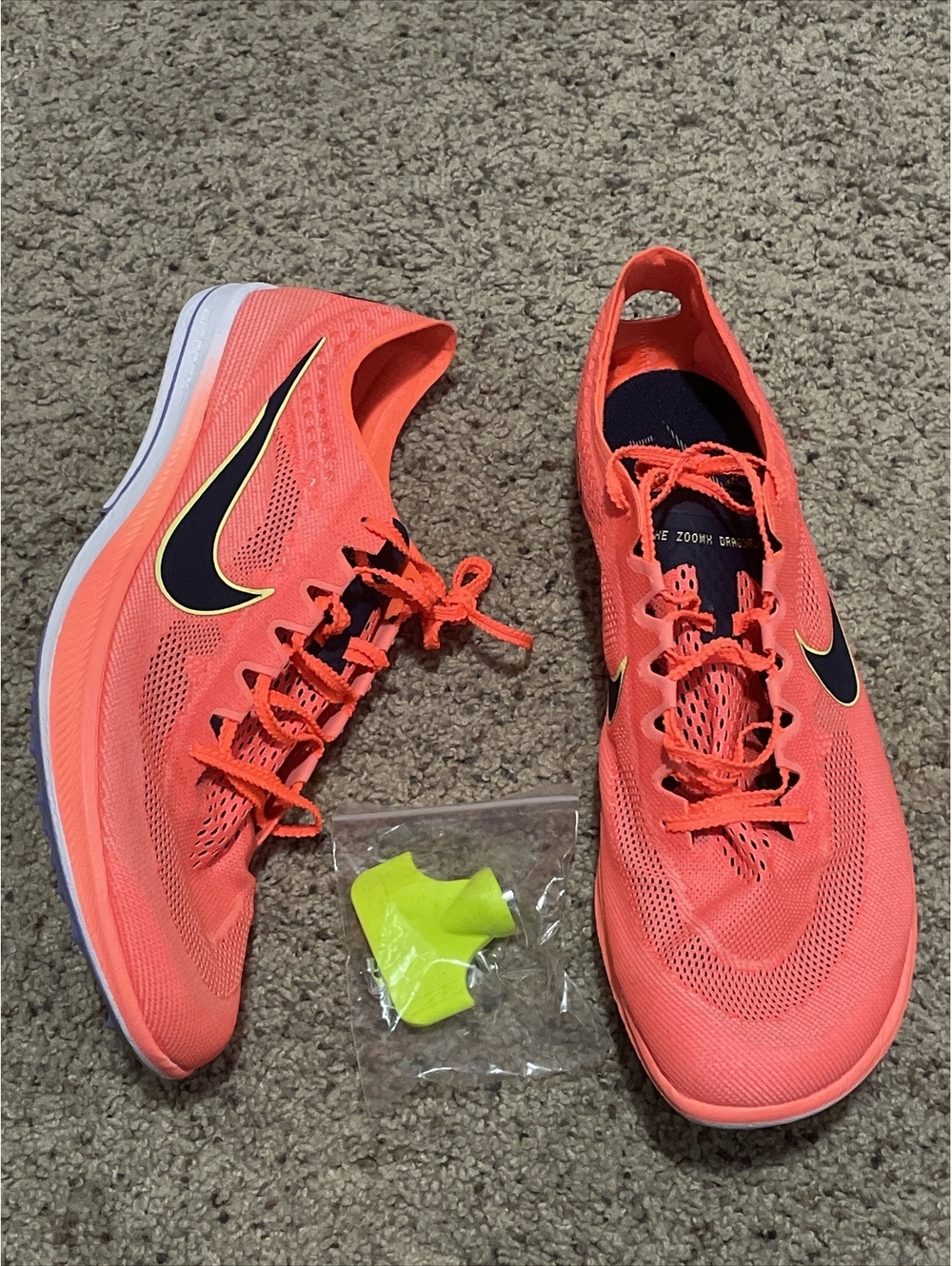 Nike ZoomX Dragonfly Men's SZ 14 Track Shoes CV0400-800 Mango New Volt